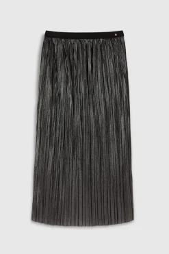 Teddy Smith Jupe J-PLIZ NOIR/FOILED SILVER Store