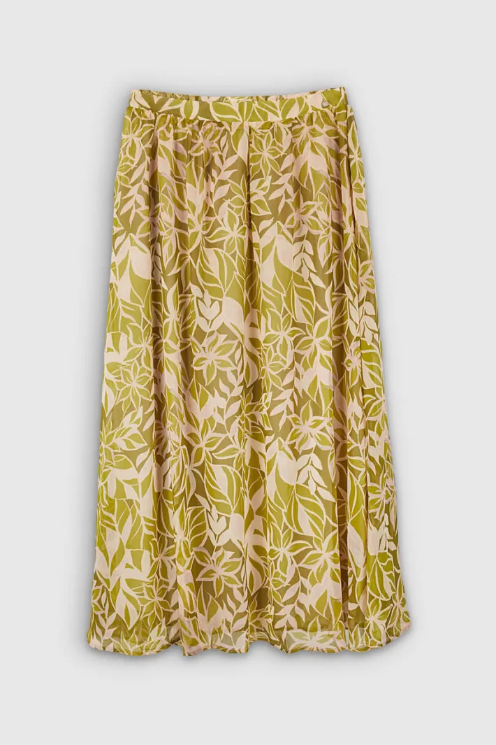 Teddy Smith Jupe longue plissée MANON LEMON GREEN LEMONGREEN Best Sale