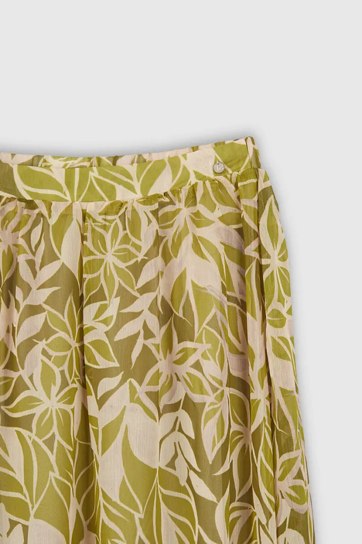 Teddy Smith Jupe longue plissée MANON LEMON GREEN LEMONGREEN Best Sale