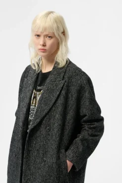 Teddy Smith Manteau M-NORA MELANGE BLACK Store