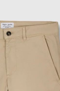 Teddy Smith Pantalon chino coupe slim PALLAS CHINO SWEAT DYED BEIGE Clearance
