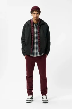 Teddy Smith Pantalon chino coupe slim PALLAS CHINO SWEAT DYED SMOKY RUBY SMOKYRUBY Best Sale