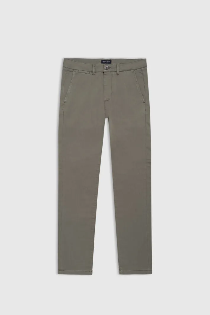 Teddy Smith Pantalon chino coupe slim PALLAS CHINO SW MILITARY KAKI MILITARYKAKI Online