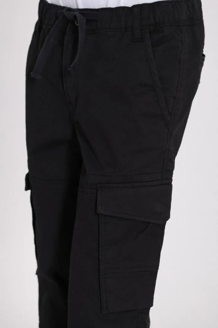 Teddy Smith Pantalon coupe cargo bas resserré P-MURRAY CARGO CHARBON Outlet