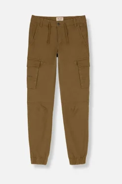 Teddy Smith Pantalon coupe cargo bas resserré P-MURRAY CARGO CHATAIN Hot