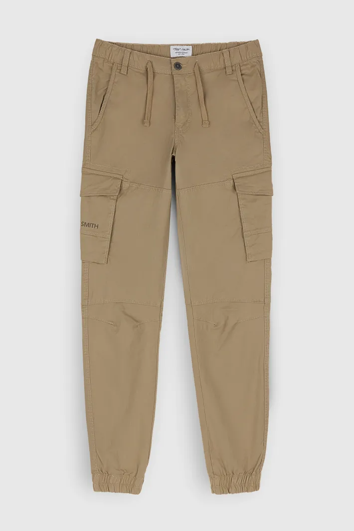 Teddy Smith Pantalon coupe cargo bas resserré P-MURRAY CARGO BEIGE Shop