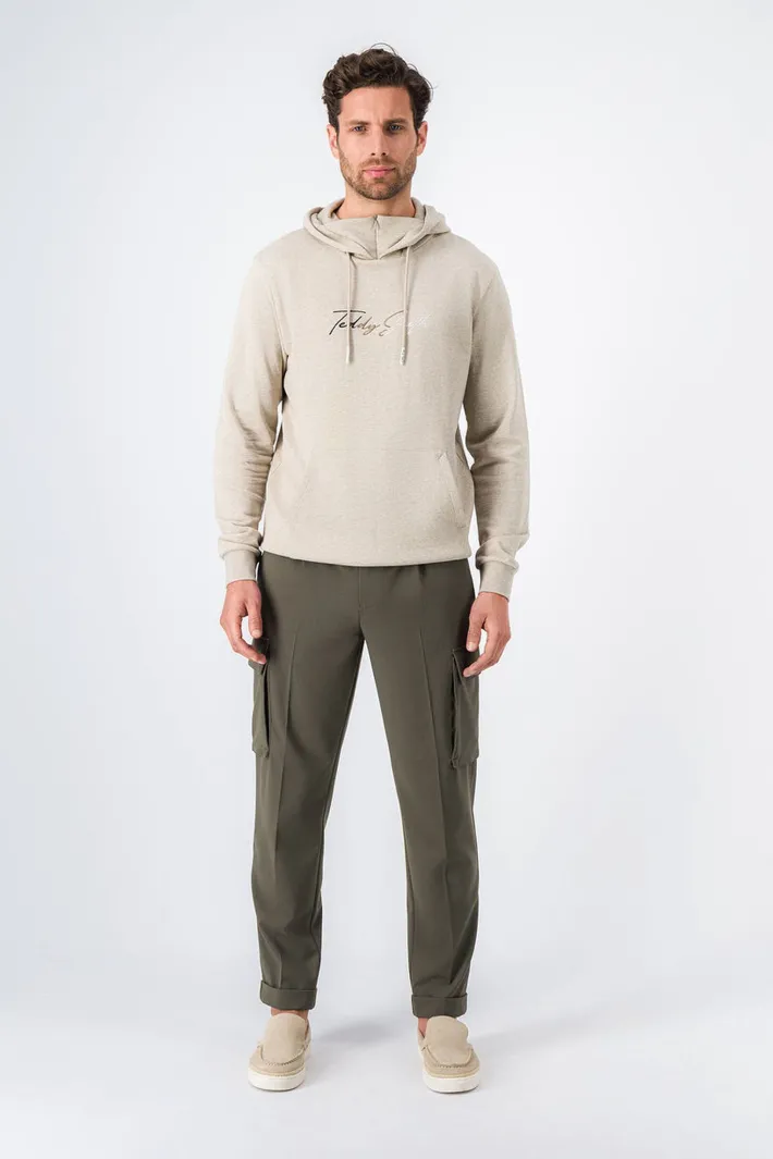 Teddy Smith Pantalon coupe cargo WOODY CARGO TURBULENCE KAKI New