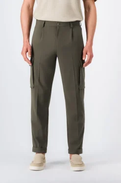 Teddy Smith Pantalon coupe cargo WOODY CARGO TURBULENCE KAKI New