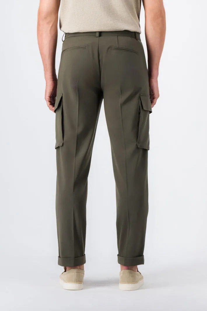 Teddy Smith Pantalon coupe cargo WOODY CARGO TURBULENCE KAKI New