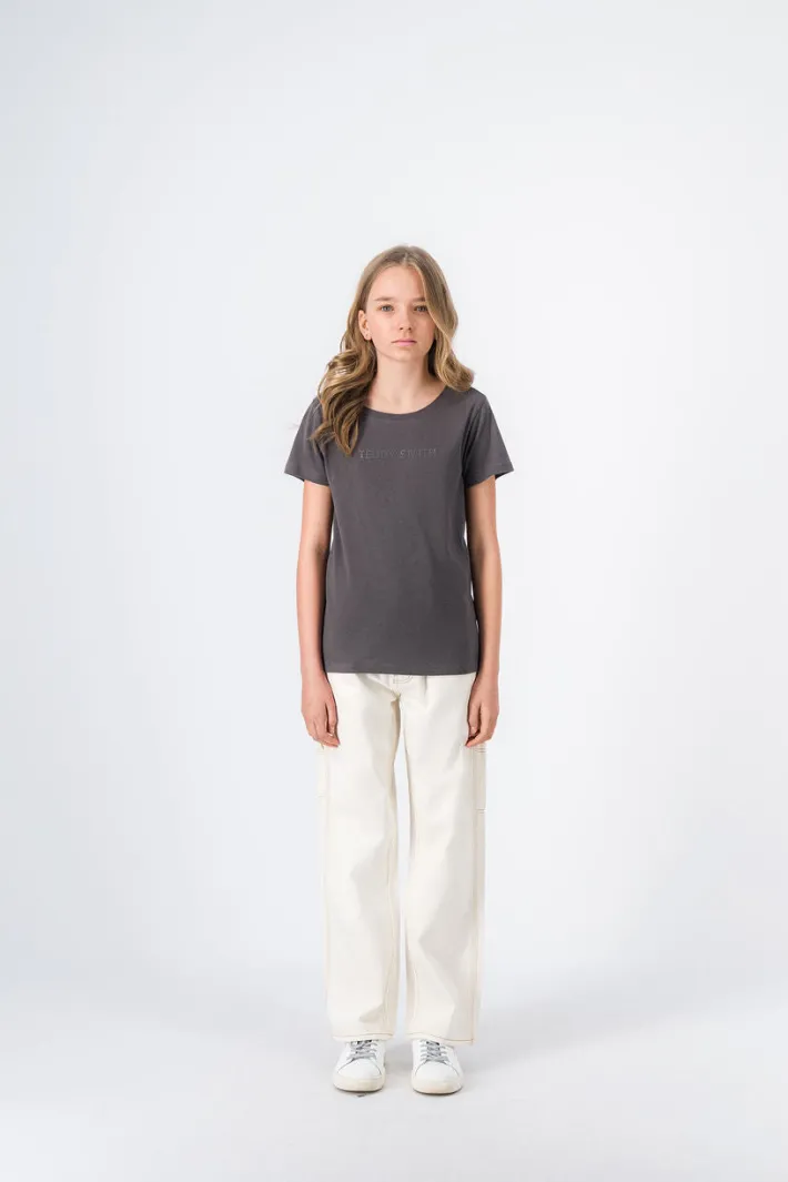 Teddy Smith Pantalon coupe charpentier CHARP JR MIDDLE WHITE Store