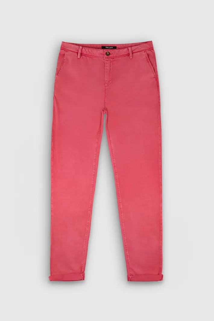 Teddy Smith Pantalon coupe chino slim P-NINA CHINO JAFFY PINK JAFFYPINK Best
