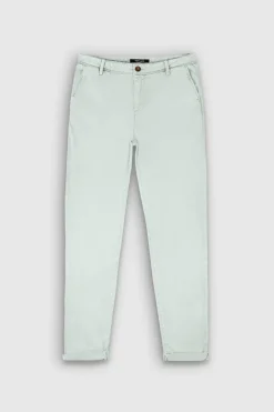 Teddy Smith Pantalon coupe chino slim P-NINA CHINO STONE MINT STONEMINT Fashion