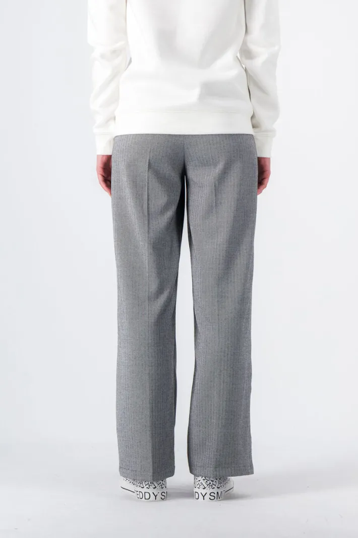 Teddy Smith Pantalon coupe large COFFEE BISTRETCH MELANGE BLACK Best