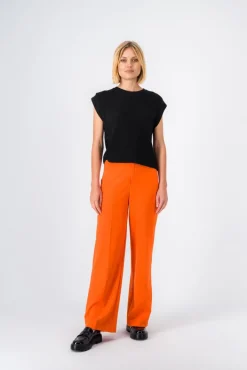 Teddy Smith Pantalon coupe large P-COFFEE BISTRETCH TANGERINE Clearance