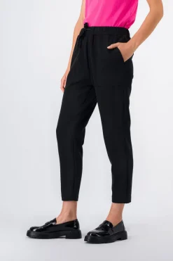 Teddy Smith Pantalon fluide à poches DORIA NOIR Clearance
