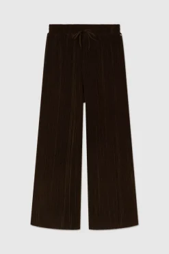 Teddy Smith Pantalon fluide plissé PEARL NOIR Discount