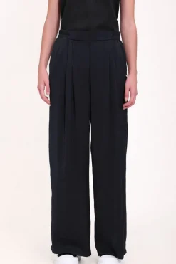 Teddy Smith Pantalon fluide satiné P-SOULINDA DARK NAVY Hot