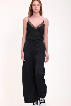 Teddy Smith Pantalon fluide satiné P-SOULINDA DARK NAVY Hot