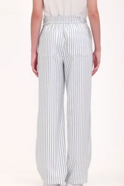 Teddy Smith Pantalon P-ROSALY STRIPE BLANC Shop