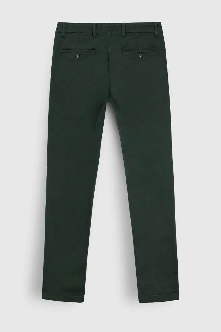 Teddy Smith Pantalon style chino coupe slim PALLAS CHINO SW VERT SCARABE VERTSCARABE Fashion