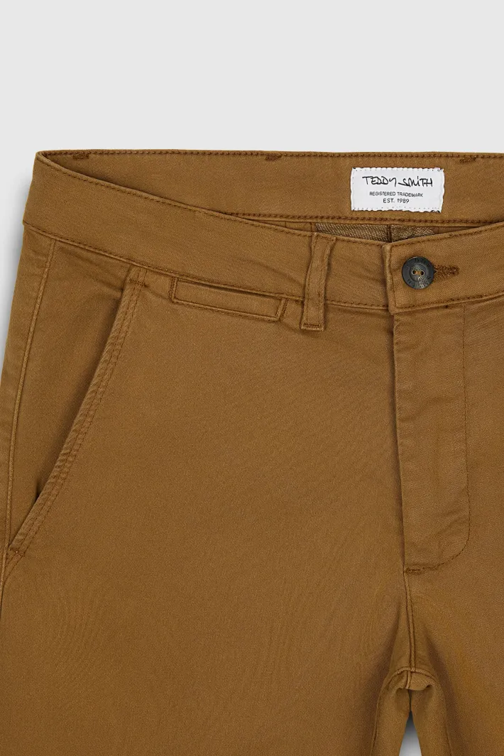 Teddy Smith Pantalon style chino coupe slim PALLAS CHINO SW TABACCO Fashion