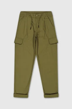 Teddy Smith Pantalon taille élastiquée P-SULLY CARGO J TROPICAL OLIVE TROPICALOLIVE New