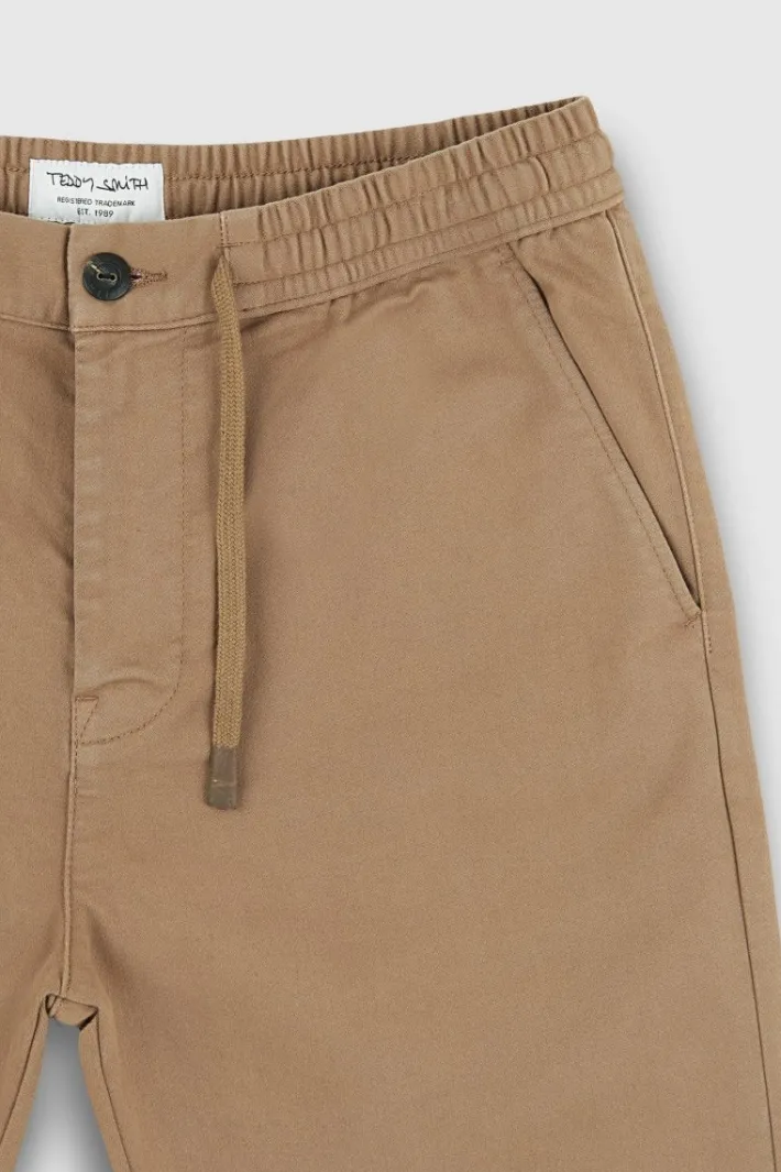 Teddy Smith Pantalon taille élastiquée PYWAN 2 SWEAT D MOKA BEIGE MOKABEIGE Sale