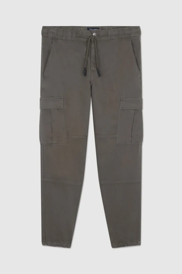 Teddy Smith Pantalon taille élastiquée PIKERS 2 CARGO TURBULENCE KAKI TURBULENCEKAKI Fashion