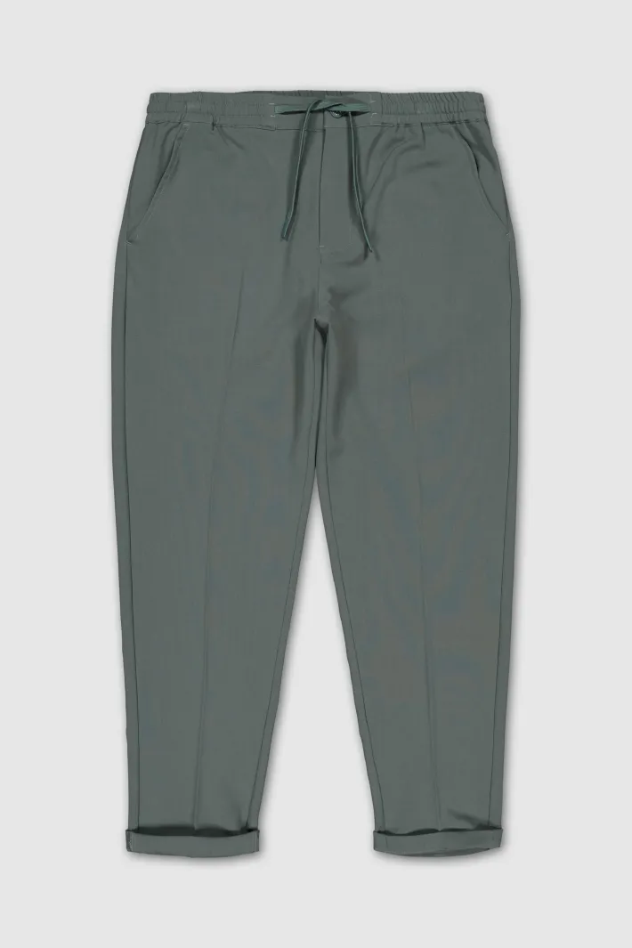 Teddy Smith Pantalon taille élastiquée PYWAN 2 BISTRET VINTAGE KAKI VINTAGEKAKI Store