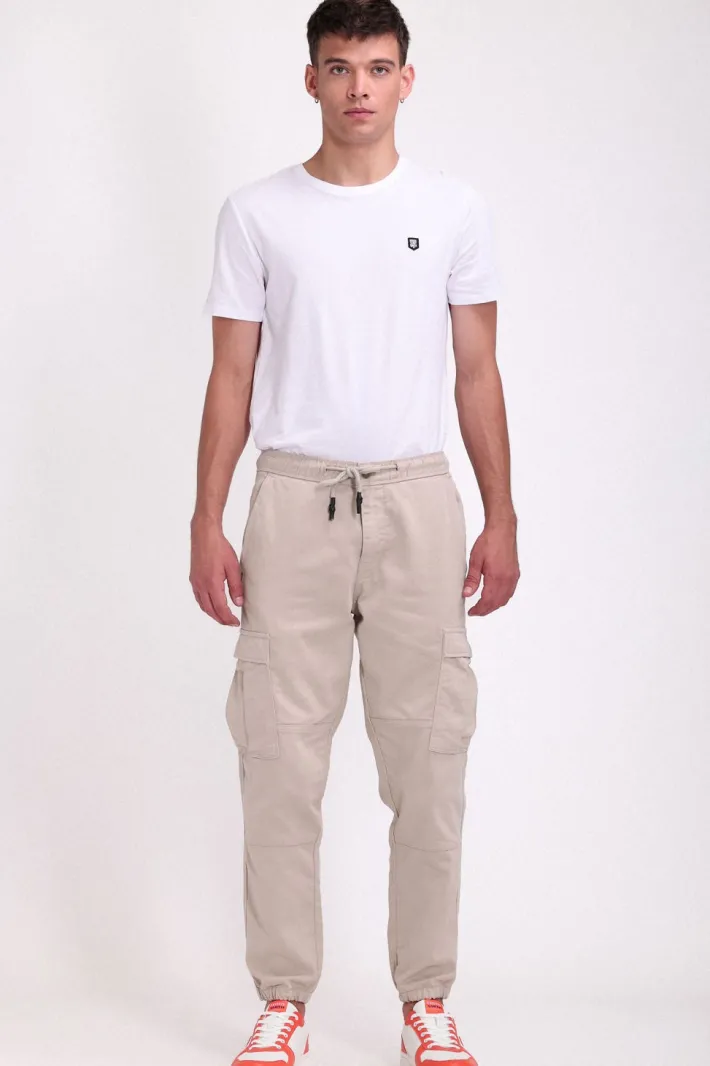 Teddy Smith Pantalon taille élastiquée PIKERS 2 CARGO BEIGE DUNE BEIGEDUNE Shop