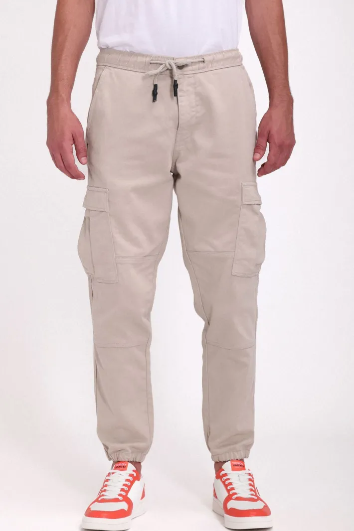 Teddy Smith Pantalon taille élastiquée PIKERS 2 CARGO BEIGE DUNE BEIGEDUNE Shop