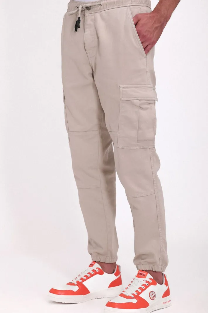 Teddy Smith Pantalon taille élastiquée PIKERS 2 CARGO BEIGE DUNE BEIGEDUNE Shop