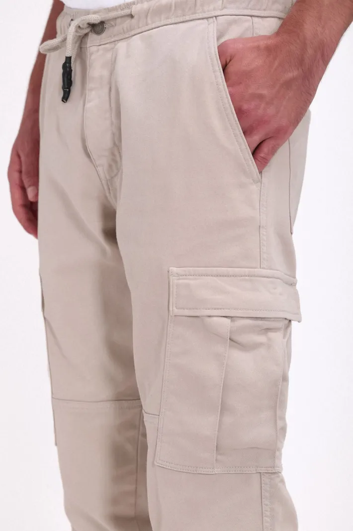 Teddy Smith Pantalon taille élastiquée PIKERS 2 CARGO BEIGE DUNE BEIGEDUNE Shop