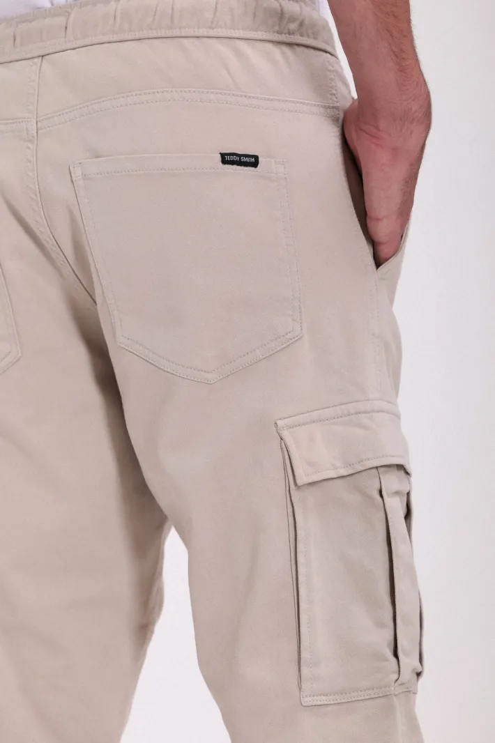Teddy Smith Pantalon taille élastiquée PIKERS 2 CARGO BEIGE DUNE BEIGEDUNE Shop