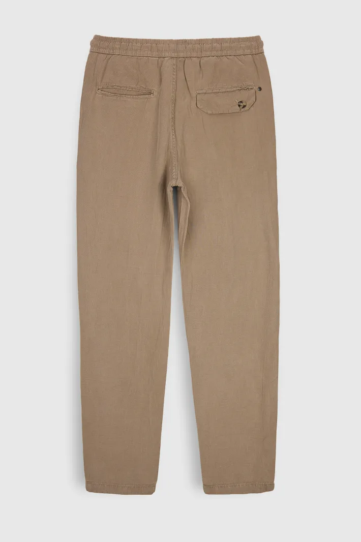 Teddy Smith Pantalon taille élastiquée P-PACO WOLF BEIGE WOLFBEIGE Fashion