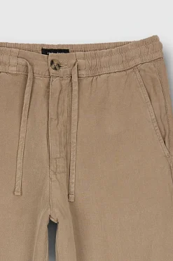 Teddy Smith Pantalon taille élastiquée P-PACO WOLF BEIGE WOLFBEIGE Fashion