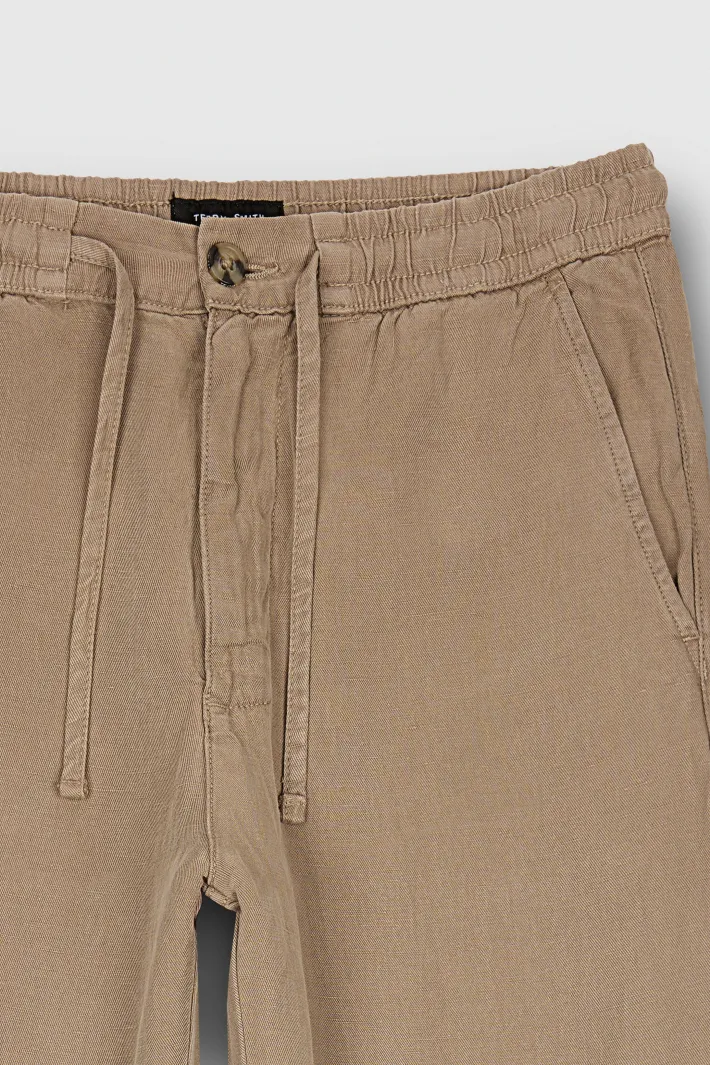 Teddy Smith Pantalon taille élastiquée P-PACO WOLF BEIGE WOLFBEIGE Fashion