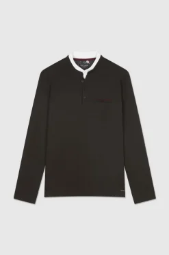 Teddy Smith Polo jacquard coton GAREL ML CHARBON Sale