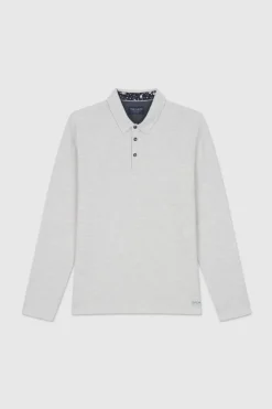 Teddy Smith Polo jersey mélange WINSON ML BLANC IVOIRE CHINE BLANCIVOIRECHINE Cheap