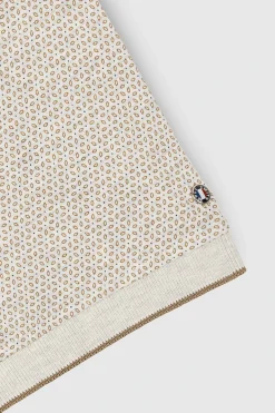 Teddy Smith Polo piqué imprimé manches courtes PASY 2 MC BLANC IVOIRE/BEIGE Flash Sale