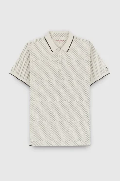 Teddy Smith Polo piqué imprimé manches courtes PASY 2 MC MIDDLE WHITE 1 MIDDLEWHITE1 Sale