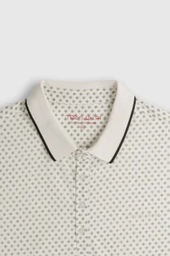 Teddy Smith Polo piqué imprimé manches courtes PASY 2 MC MIDDLE WHITE 1 MIDDLEWHITE1 Sale