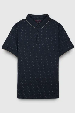 Teddy Smith Polo piqué imprimé manches courtes PASY 2 MC TOTAL NAVY TOTALNAVY Store