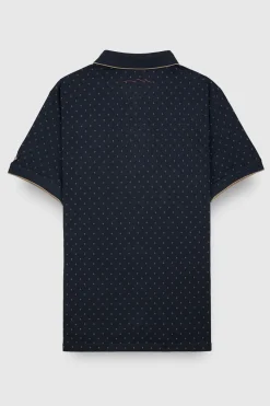 Teddy Smith Polo piqué imprimé manches courtes PASY 2 MC TOTAL NAVY/MICRO PRINT 2 TOTALNAVY/MICROPRINT2 Best Sale