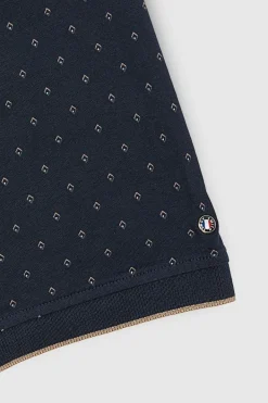 Teddy Smith Polo piqué imprimé manches courtes PASY 2 MC TOTAL NAVY/MICRO PRINT 2 TOTALNAVY/MICROPRINT2 Best Sale