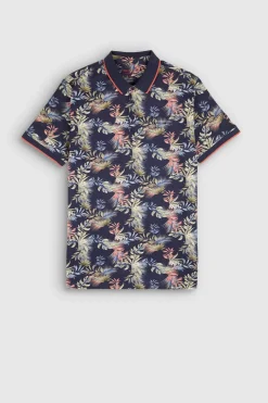 Teddy Smith Polo piqué imprimé manches courtes PASY 2 MC TOTAL NAVY/FLORAL TOTALNAVY/FLORAL Clearance