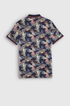 Teddy Smith Polo piqué imprimé manches courtes PASY 2 MC TOTAL NAVY/FLORAL TOTALNAVY/FLORAL Clearance