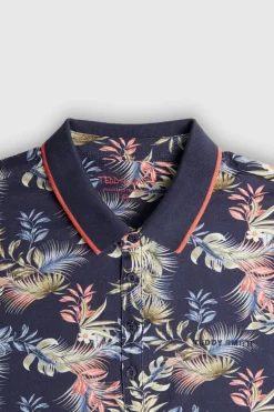 Teddy Smith Polo piqué imprimé manches courtes PASY 2 MC TOTAL NAVY/FLORAL TOTALNAVY/FLORAL Clearance