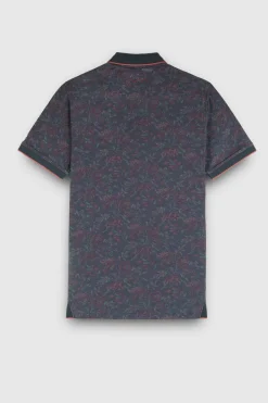Teddy Smith Polo piqué imprimé manches courtes PASY 2 MC TOTAL NAVY 2 TOTALNAVY Hot