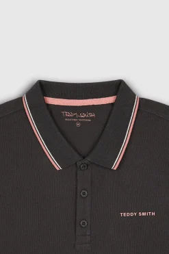 Teddy Smith Polo piqué manches courtes PASIAN 2 CHARBON Store